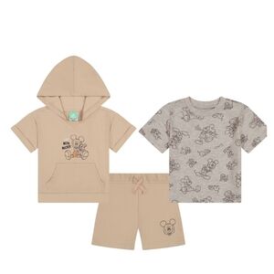 Disney Baby Shorts Outfit 3 Pieces New